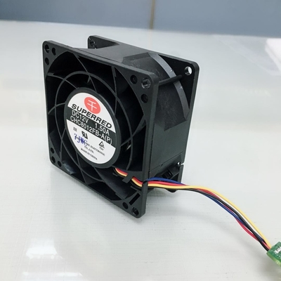 Plastik PBT DC Powered Fan 2.4W Bilyalı / Kovanlı Rulman Fanı 80 X 80 X 25mm