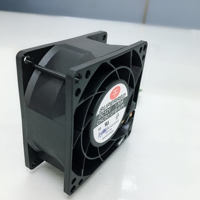 Plastik PBT DC Powered Fan 2.4W Bilyalı / Kovanlı Rulman Fanı 80 X 80 X 25mm