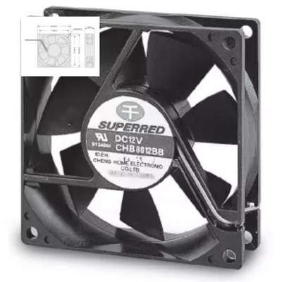 12V Araç Soğutma Fanı Rulman / Kovan Rulman 80x80x20 Fan