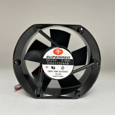 Kurşun Telli Yuvarlak 50mm DC Soğutma Fanı Düşük Gürültü AWG26 + Kırmızı - Siyah Standart UL 1007