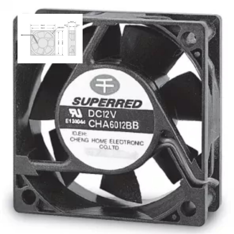Elektrikli Şömine / Fırın / Duvar Soğutucu için 60x60x23mm DC Soğutma Fanı 1700-3600 RPM